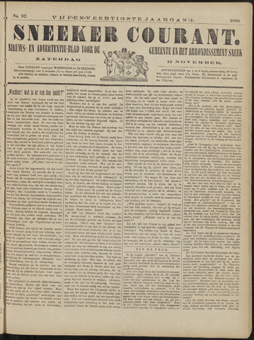 Sneeker Nieuwsblad nl 1890-11-15
