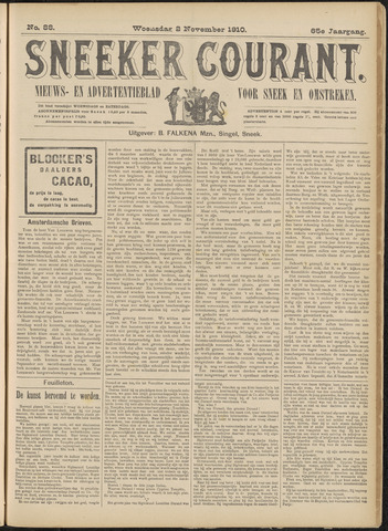 Sneeker Nieuwsblad nl 1910-11-02