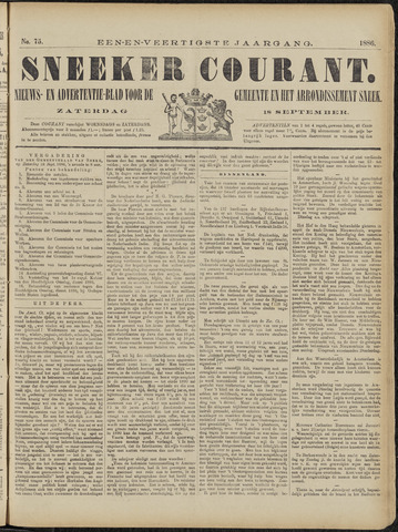 Sneeker Nieuwsblad nl 1886-09-18