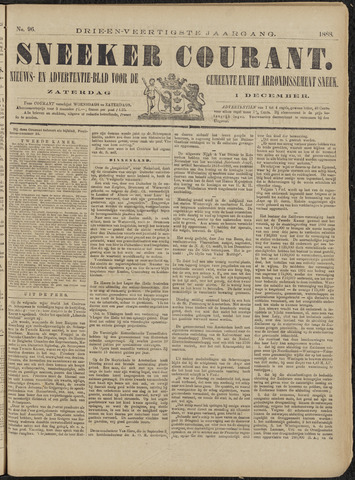 Sneeker Nieuwsblad nl 1888-12-01