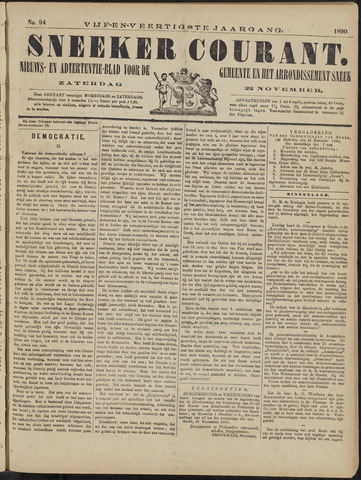 Sneeker Nieuwsblad nl 1890-11-22