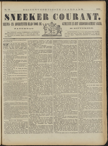 Sneeker Nieuwsblad nl 1888-09-22