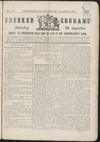 Sneeker Nieuwsblad nl 1868-08-29