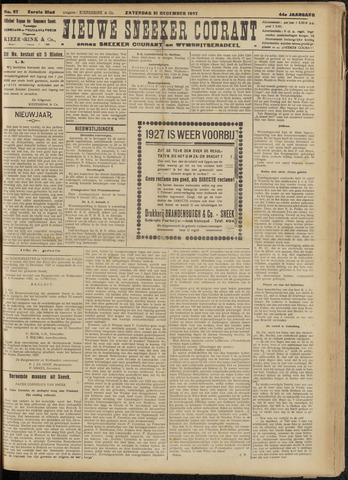 Sneeker Nieuwsblad nl 1927-12-31