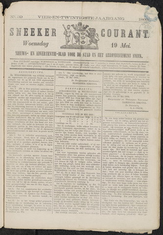 Sneeker Nieuwsblad nl 1869-05-19