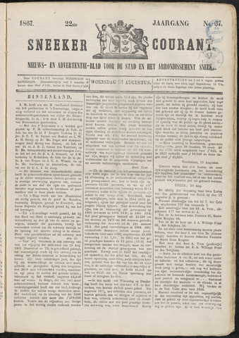 Sneeker Nieuwsblad nl 1867-08-21