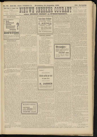 Sneeker Nieuwsblad nl 1938-08-24