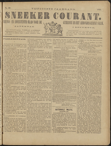 Sneeker Nieuwsblad nl 1895-12-07