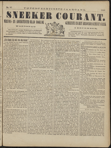 Sneeker Nieuwsblad nl 1890-12-03