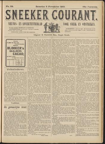 Sneeker Nieuwsblad nl 1910-11-05