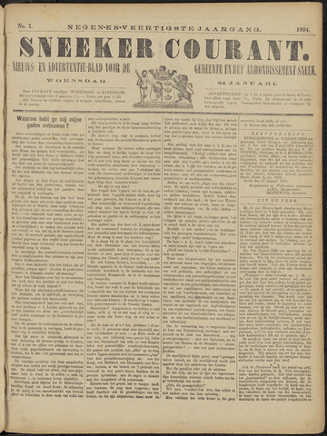 Sneeker Nieuwsblad nl 1894-01-24