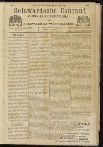 Bolswards Nieuwsblad nl 1886
