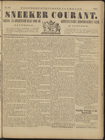Sneeker Nieuwsblad nl 1894-10-27
