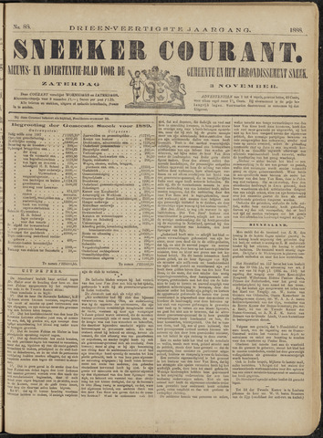 Sneeker Nieuwsblad nl 1888-11-03