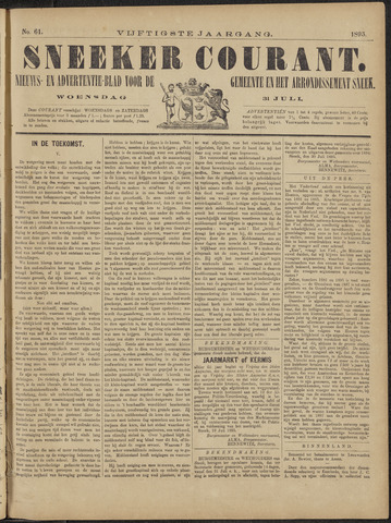 Sneeker Nieuwsblad nl 1895-07-31