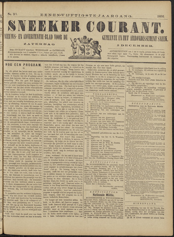 Sneeker Nieuwsblad nl 1896-12-05