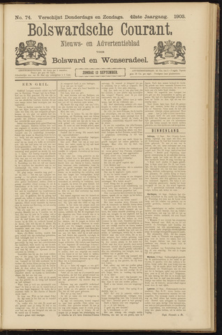 Bolswards Nieuwsblad nl 1903-09-13
