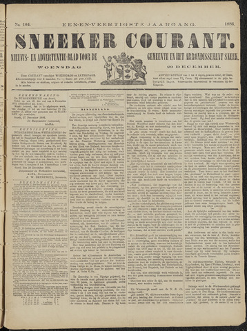 Sneeker Nieuwsblad nl 1886-12-29
