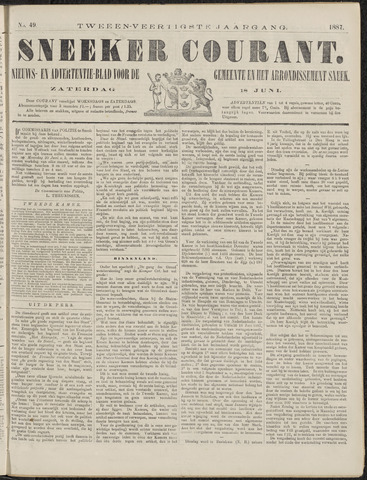 Sneeker Nieuwsblad nl 1887-06-18