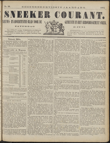 Sneeker Nieuwsblad nl 1884-06-21