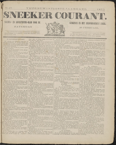 Sneeker Nieuwsblad nl 1870-02-26