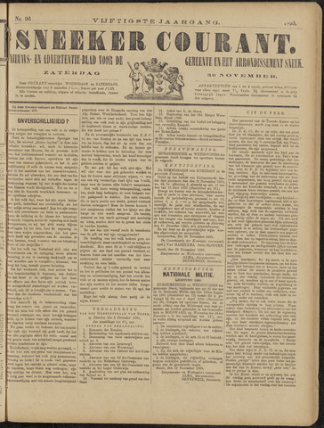 Sneeker Nieuwsblad nl 1895-11-30
