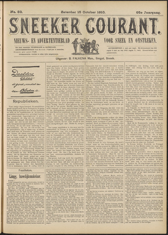 Sneeker Nieuwsblad nl 1910-10-15