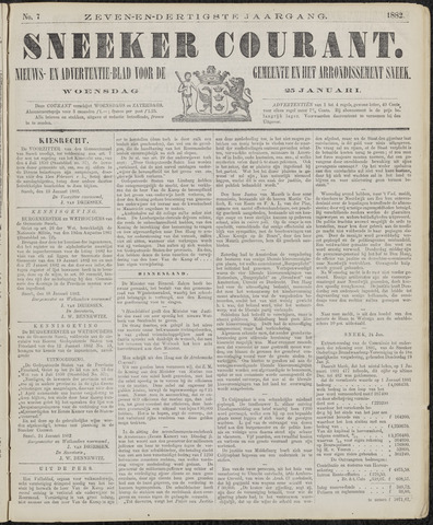 Sneeker Nieuwsblad nl 1882-01-25