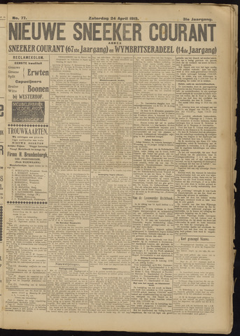 Sneeker Nieuwsblad nl 1915-04-24