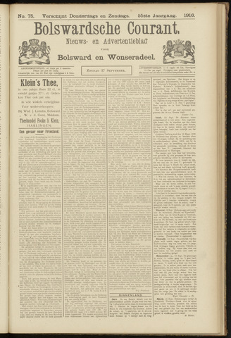 Bolswards Nieuwsblad nl 1916-09-17