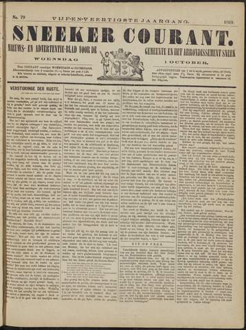Sneeker Nieuwsblad nl 1890-10-01