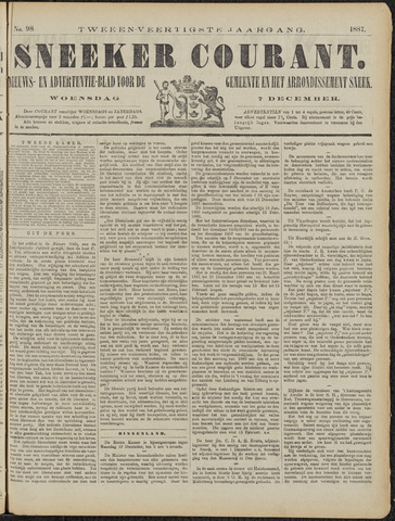 Sneeker Nieuwsblad nl 1887-12-07