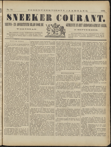 Sneeker Nieuwsblad nl 1886-09-15