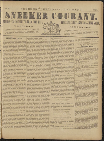 Sneeker Nieuwsblad nl 1894-12-05