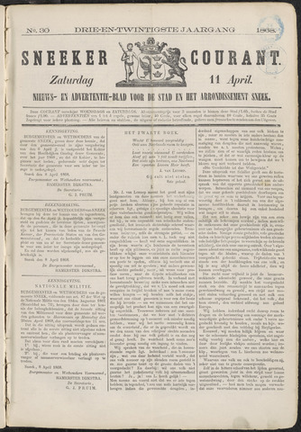 Sneeker Nieuwsblad nl 1868-04-11