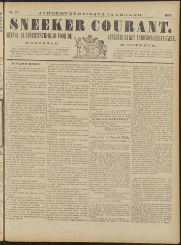 Sneeker Nieuwsblad nl 1893-10-25