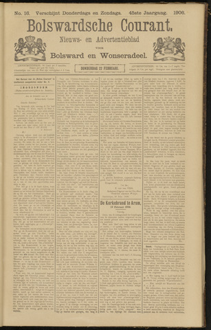 Bolswards Nieuwsblad nl 1906-02-22