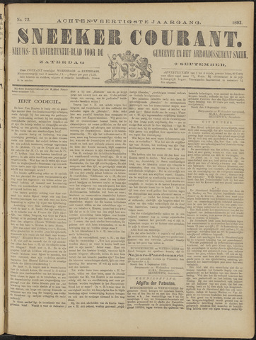 Sneeker Nieuwsblad nl 1893-09-09