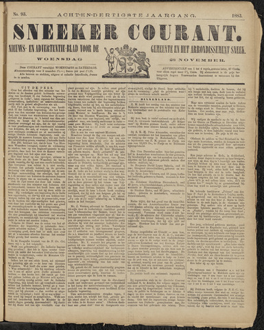 Sneeker Nieuwsblad nl 1883-11-28
