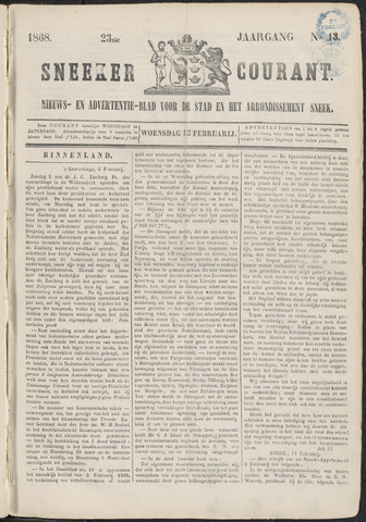 Sneeker Nieuwsblad nl 1868-02-12