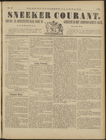 Sneeker Nieuwsblad nl 1896-06-13