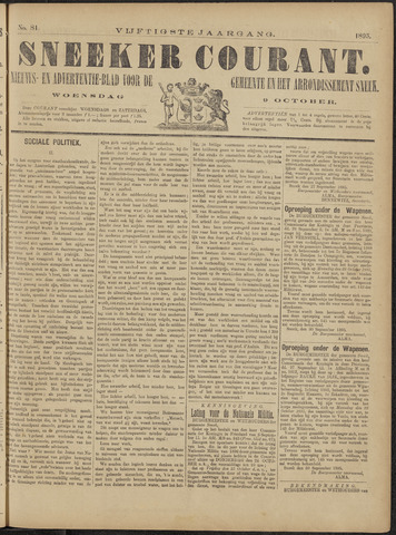 Sneeker Nieuwsblad nl 1895-10-09