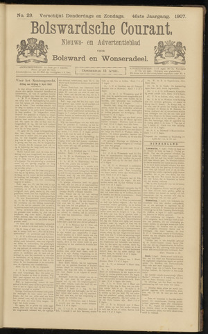 Bolswards Nieuwsblad nl 1907-04-11