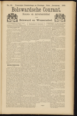 Bolswards Nieuwsblad nl 1912-08-01