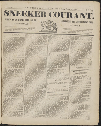 Sneeker Nieuwsblad nl 1870-07-23