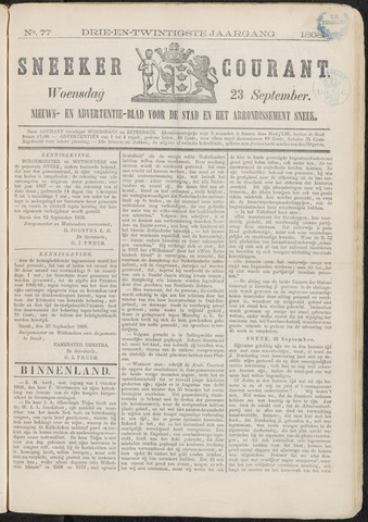 Sneeker Nieuwsblad nl 1868-09-23