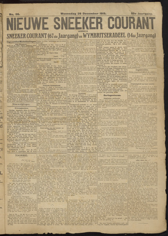 Sneeker Nieuwsblad nl 1915-12-29