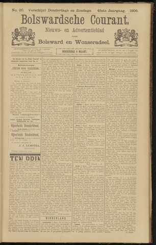 Bolswards Nieuwsblad nl 1906-03-08