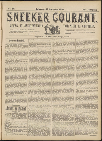 Sneeker Nieuwsblad nl 1910-08-27
