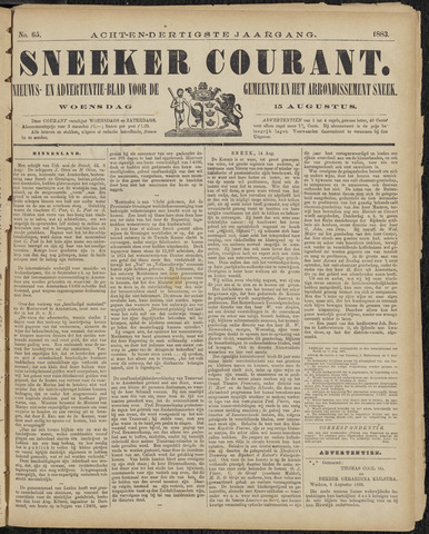 Sneeker Nieuwsblad nl 1883-08-15